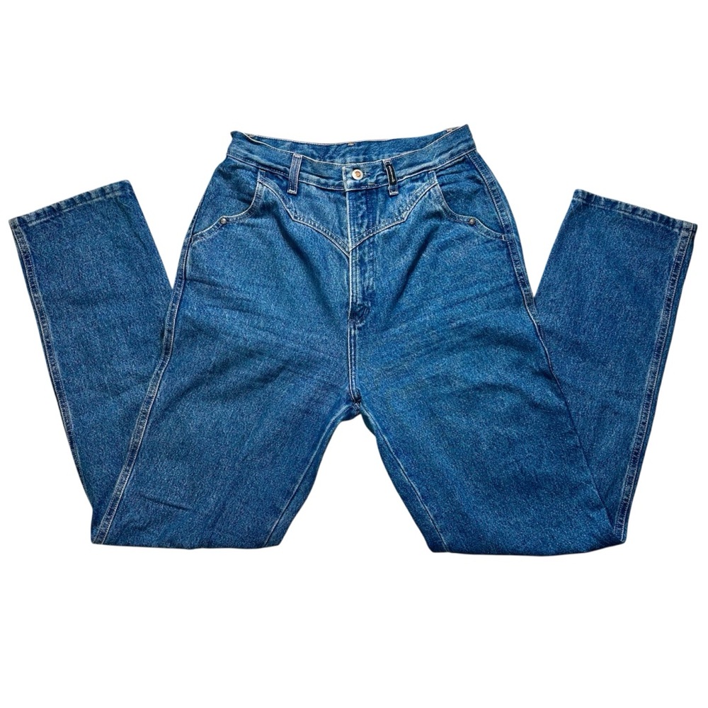Vintage Rockies Highrise Medium Wash Western Yoke Bareback Jeans- Size 13/14